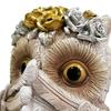 Resin Garden Owl Statue Landscape,Animal Figurine Miniature Sculpture 14cm for Tabletop Patio