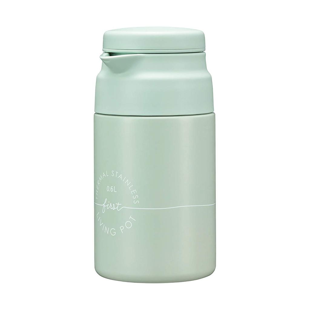 Bestco Insulated Tabletop Pot Powder Green Living Pot Compact 0.6L AHS-MA60