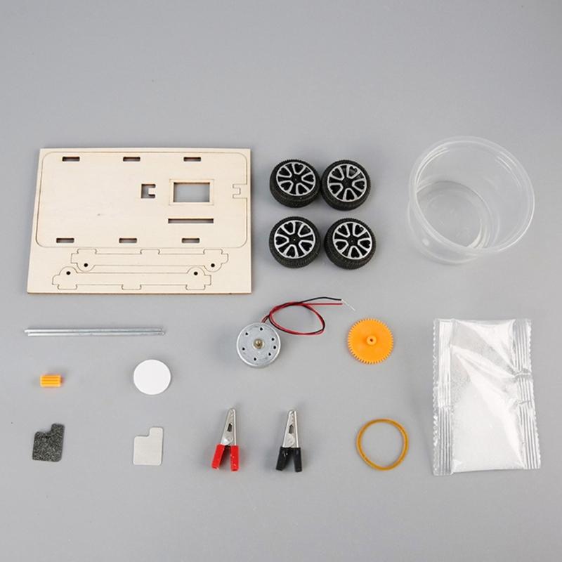 Friendly Saltwater Energy Toy Car Wooden Salt Water Power Vehicle Model Set For Students Science Education Projects