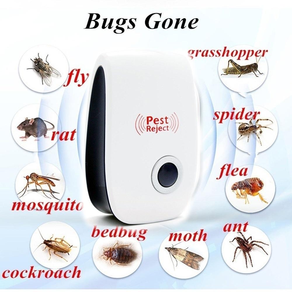 Ultrasonic Electronic Anti Mosquito Pest Bug Insect Cockroach Repeller Reject