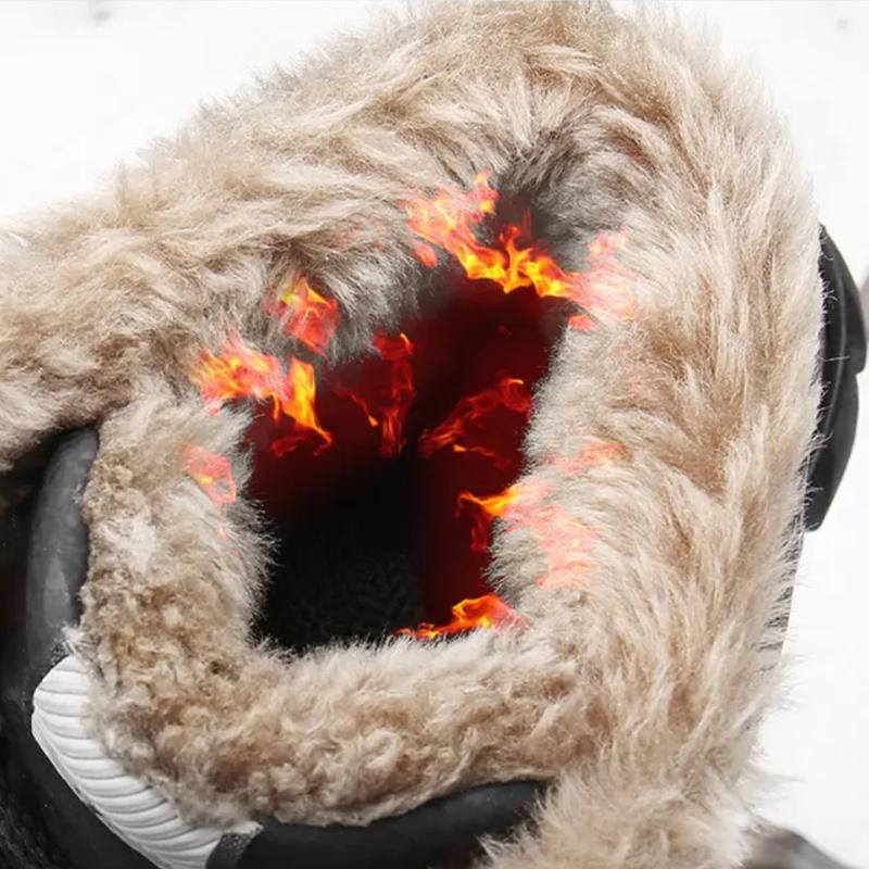 Pánské zimní boty Dámské boty do sněhu Horolezecké boty s kožíškem Vodotěsné Unisex turistické boty pro volný čas