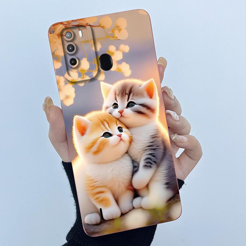 For Itel Vision 3 Vision 1 Pro Case Back Cover Cat Soft Silicone Camera Protector Case For Itel Vision3 V1sion1 Pro Coque Bumper