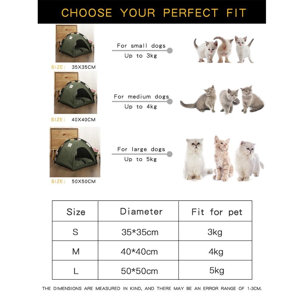 Summer Breathable Pet Cooling Mat Dog Bed Outdoor Portable Tent Foldable Indoor Crate Pad Washable Solid Color Simple Design