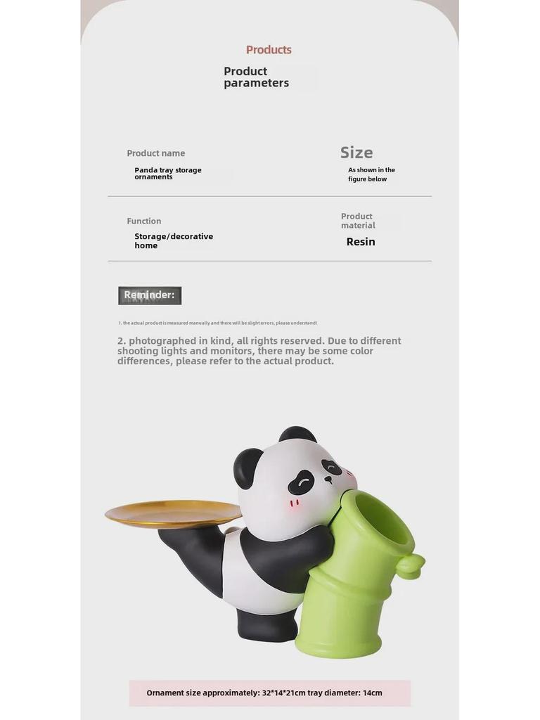 Rozmarná panda květinová aranžmá ozdoba pro obývací pokoj úložný prostor na klíče - Perfektní dárek na kolaudaci