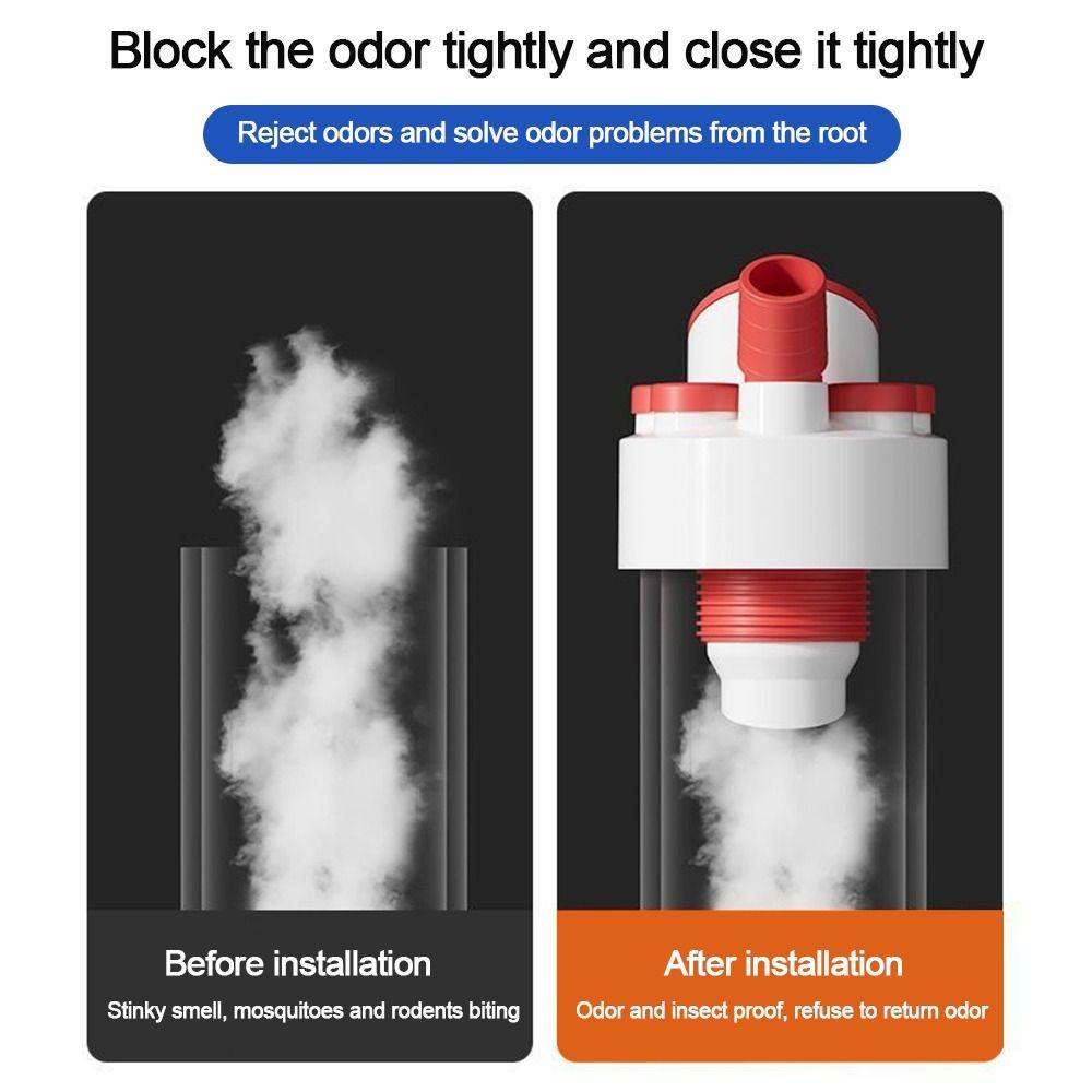 Anti Odor Kitchen Basin Sewer Branch Six--in-One Drainage Water Pipe Joint  Universal