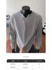 Unisex Herringbone Henley Hoodie: Autumn Houndstooth Long Sleeve Layer