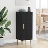 Sideboard Black Oak Effect 34.5 X 34 X 90 Cm Engineered Wood