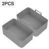 Silicone Air Fryer Liner Reusable Silicone Pot Grill Pan Baking Basket Tray Kitchen for Dual Air Fryer Accessories