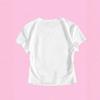 Baby Tee Corto con Stampa Bicchiere da Vino da Donna Transfrontaliero - Manica Corta, Top Versatile 2026