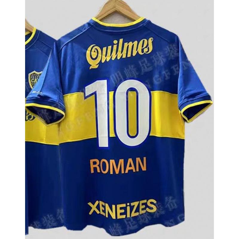 Boca youth retro jersey football jersey