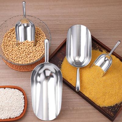 Ice Scoop for Freezer Metal Food Spoon Ice Scooper for Kitchen Bar Party Wedding Heavy Duty Flour Pet Dog Food Scoop Kitchen Gadgets