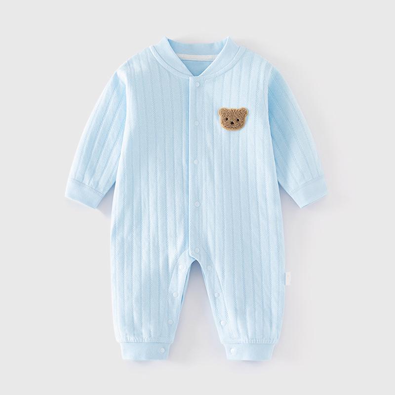 Baby Onesie Pure Cotton Four Seasons Style Boneless Romper Harem Pajamas Newborn Spring Autumn.
