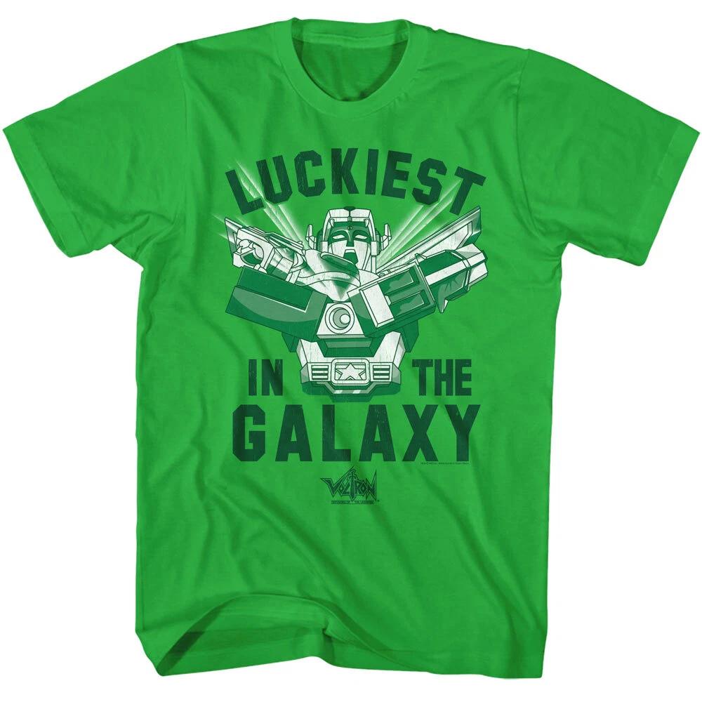 Voltron Cartoon Defender Of The Universe Luckiest In The Galaxy Men s T Shirt S