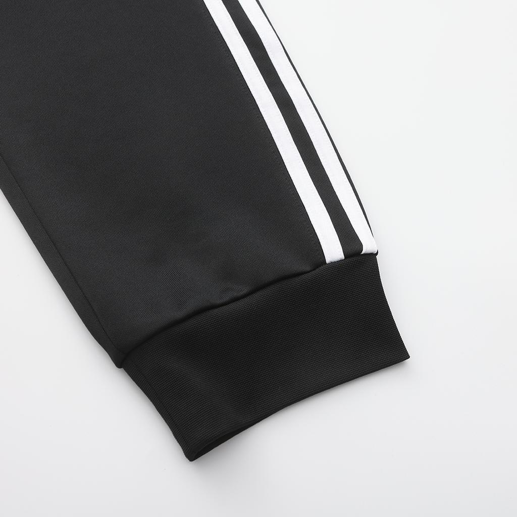 adidas Taekwondo Bisiklet Yaka Nefes Alabilen Kısa Kollu Tişört Çizgili Moda Uzun Pantolon Günlük Spor Takım Elbise ADICLTSPSTK-BGY+TR30P1T-BW