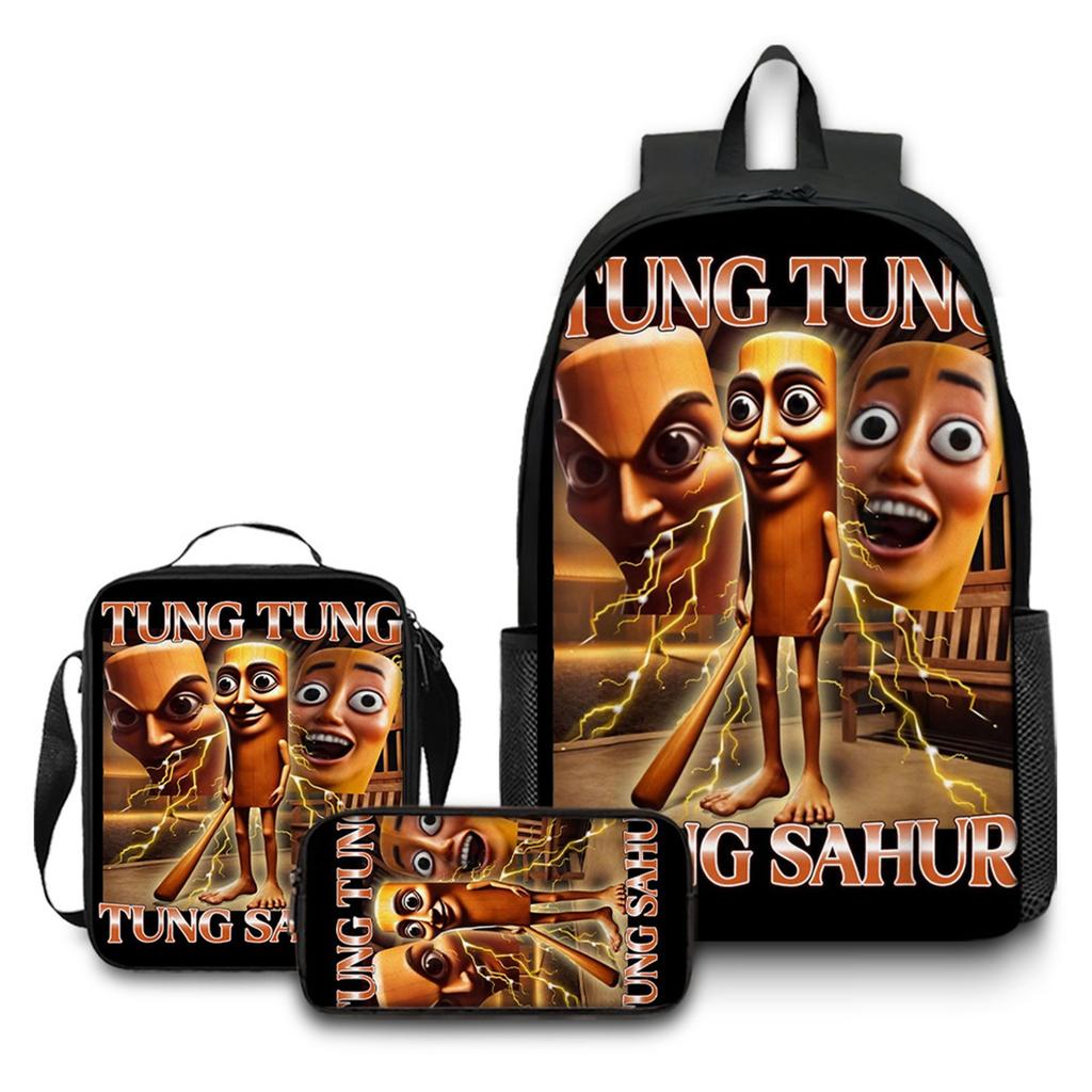 Cartoon Printing Casual Shoulder Bag Junior High School Students Large Capacity Backpacks
