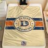 Denver Broncos Flanelldecke mit Aufdruck, Hohe Qualität, Bequem für alle Jahreszeiten, Heimdekoration, Wärme und Komfort, Perfekt für Weihnachtsgeschenke