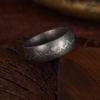 8MM Ring Men/Women Titanium Steel Black Color Electrocardiogram Wave Heartbeat Stainless Steel Ring Fashion  Simple Style