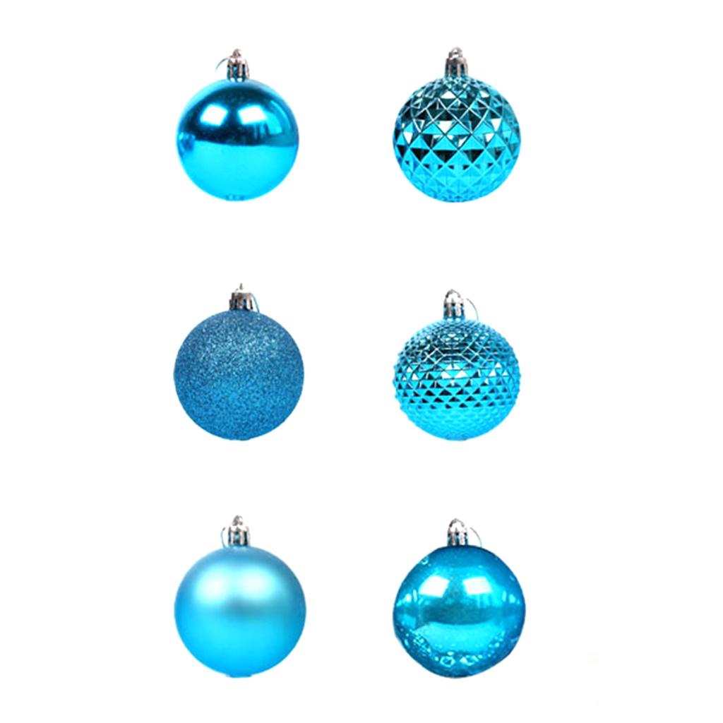 Christmas Ball Ornaments 36 Pcs Christmas Tree Decorations Set 2.4in Shatterproof Plain Color Plastic Balls for Holiday