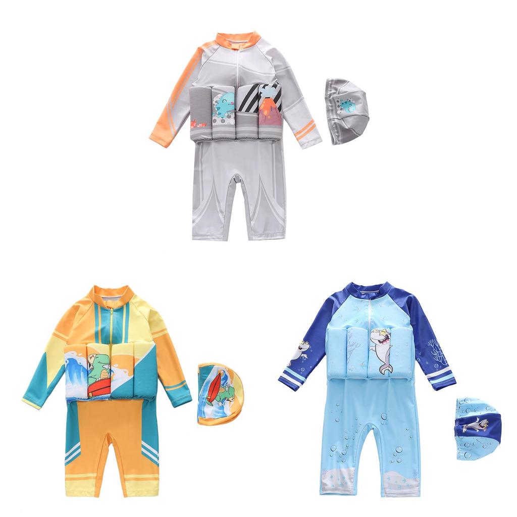Kinder Haifisch Cartoon Schwimmweste aus Polyester für Schwimmen und Wassersport