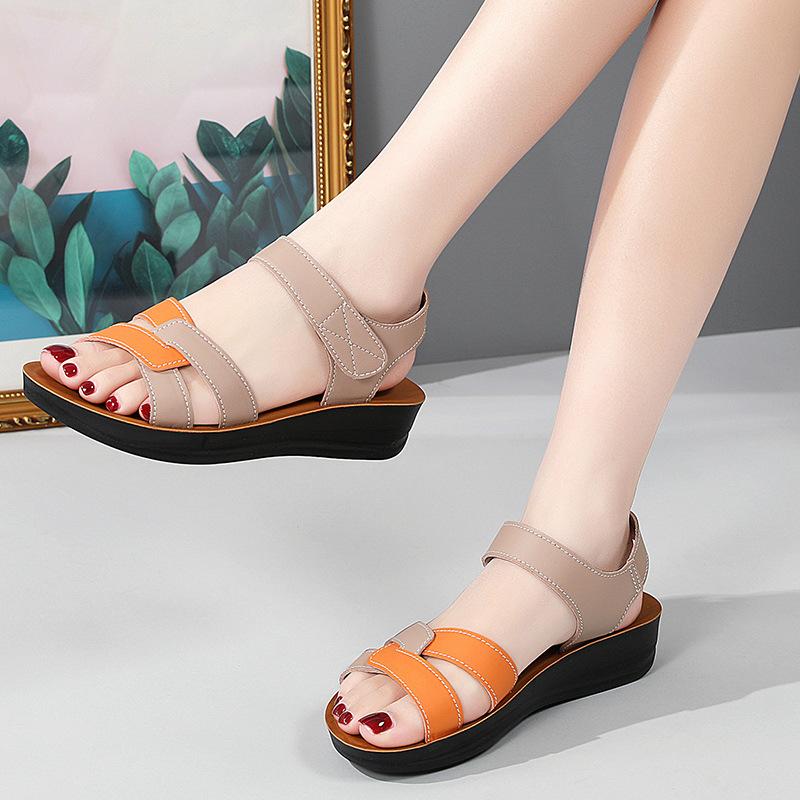 Summer Sandals Women's Fashion Color Matching Women's Sandals Non-slip Comfortable Women's Shoes