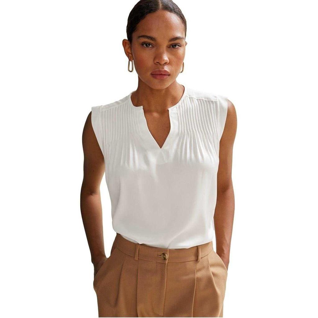Boss Womens/Ladies Pintuck Notch Neck Regular Blouse