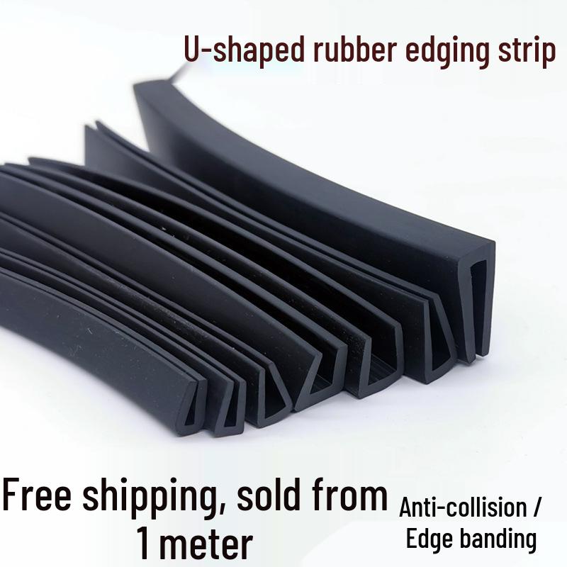 U-Shaped Rubber Anti-Collision Edge Strip for Glass Sealing
