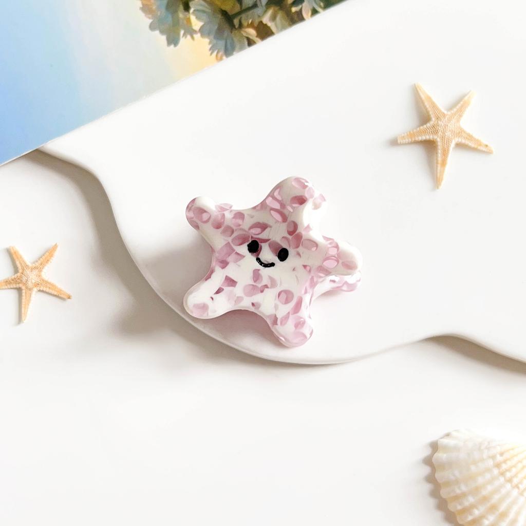 Cartoon Meereskleintier-Haarspangen sind kleine und zarte Acetat-Pfannen-Haarspangen, Pferdeschwanz halb gebundene Haiklammern