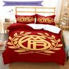 3pcs Football Team (38) Design Cover Set - HD Printed Bedding with 1 Cover and 2 Pillowcases - Perfect for Home and Dorm Decor