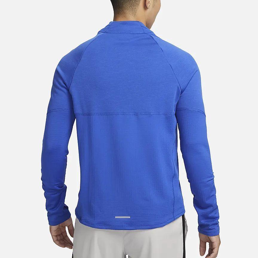 Nike Elemental Solid Half-Zip Waterproof Long-Sleeve T-Shirt Men Tops Game-Royal-Blue FB8565-480
