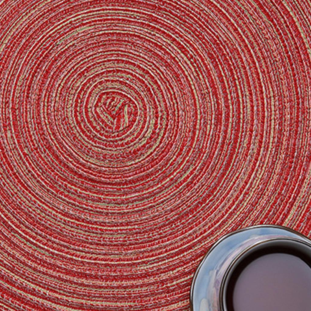 Cotton Weave Thicken Placemat Coaster Home Kitchen Heat Insulated Anti-hot Pad