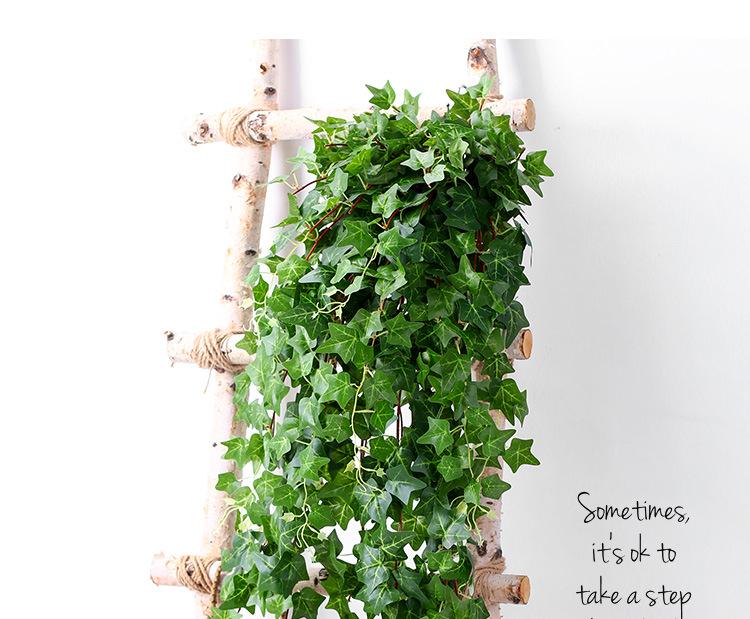 Artificial Ivy Wall-Hanging: Green Trailing Spider Plant Vines with Leaves