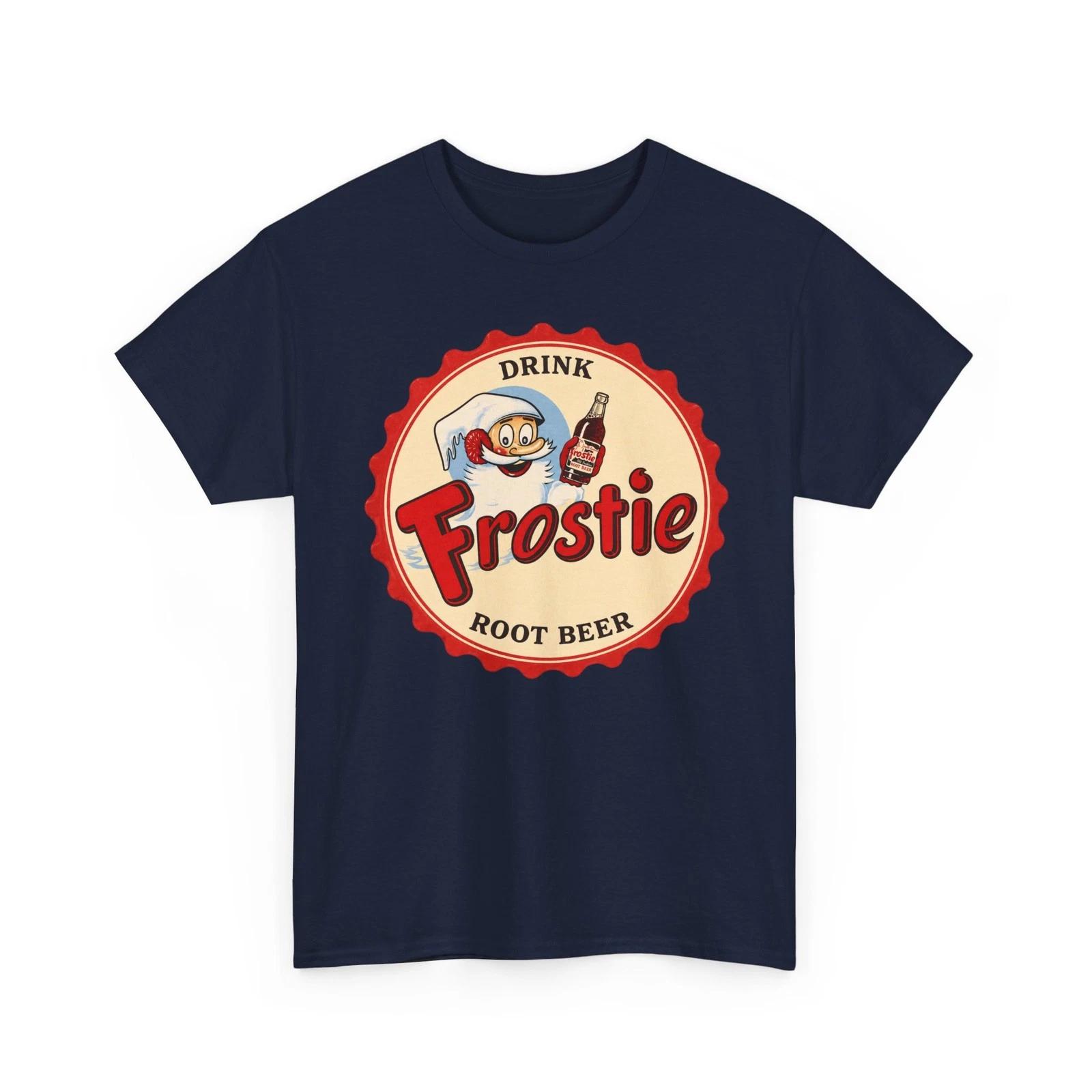 Drink Frostie Root Beer Soda Soft Drink Beverage Retro Mascot T-Sirt S