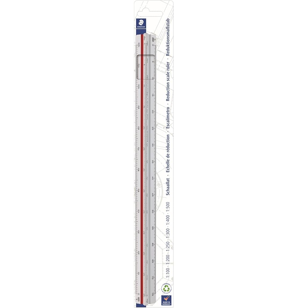 STAEDTLER (STAEDTLER) ruler triangle scale plastic 561 98-4BK