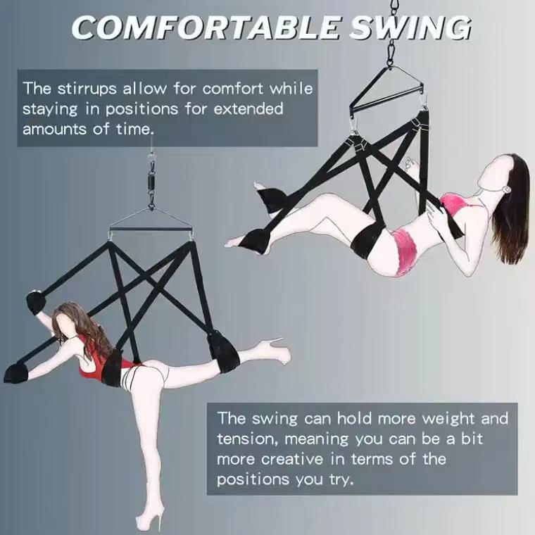 Erotic Hanging SM Swing with Tripod - Carmen Adult Tools