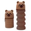 2 Pezzi Astuccio per Matite Cartoon Astuccio Telescopico con Cerniera Custodie in Silicone per Penne Astuccio per Matite Borsa per Cancelleria per Studente