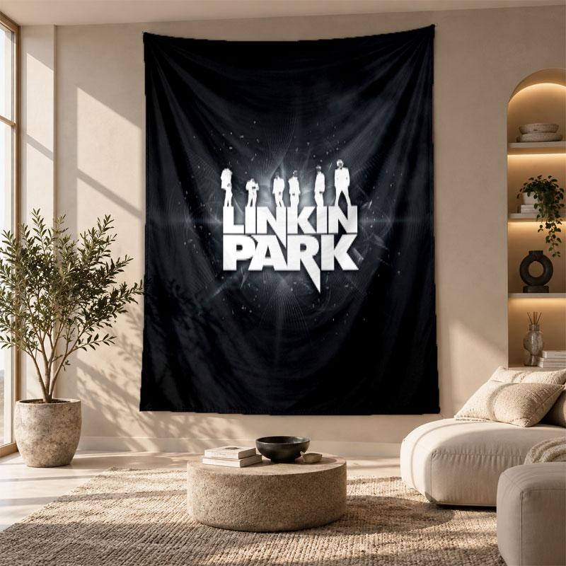 Decorative Tapestry,Linkin Park Printed Wall Art, Lightweight Wall Hanging For Bedroom Background