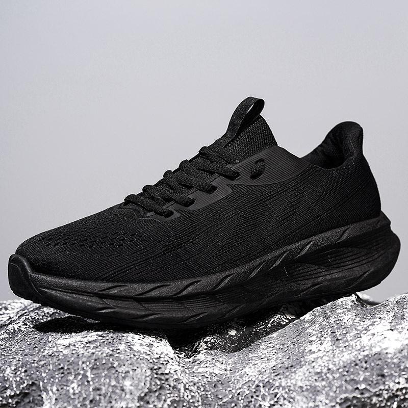 

New mesh breathable and lightweight running sneakers men s shoes big foot bone wide last foot fat thumb toe eversion wide sole men 44 чёрный