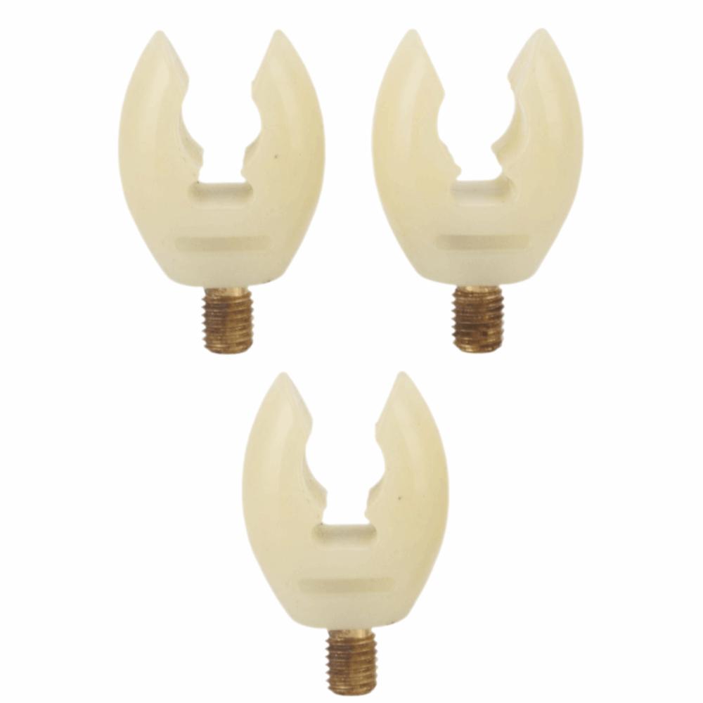 3PCS PVC Fishing Rod Rest Head Luminous Rod Stand Clip Fishing Rod Holder Head  Stable Fishing