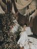 Maternity French White Gown - High-End Retro Oil Painting Style for Photography