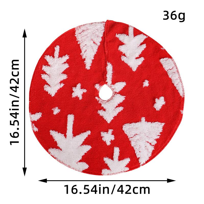 Hot Selling Christmas Tree Decoration Mini White Hair Tree Skirt