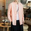 Men Cotton Linen Jackets Autumn Retro Chinese Style Kimono Cardigan