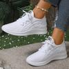 Spring And Autumn Season Shallow-Mouth Lace-Up Women'S Walking Shoes Fashionable New Style Round Head Anti-Slip Sports Shoes