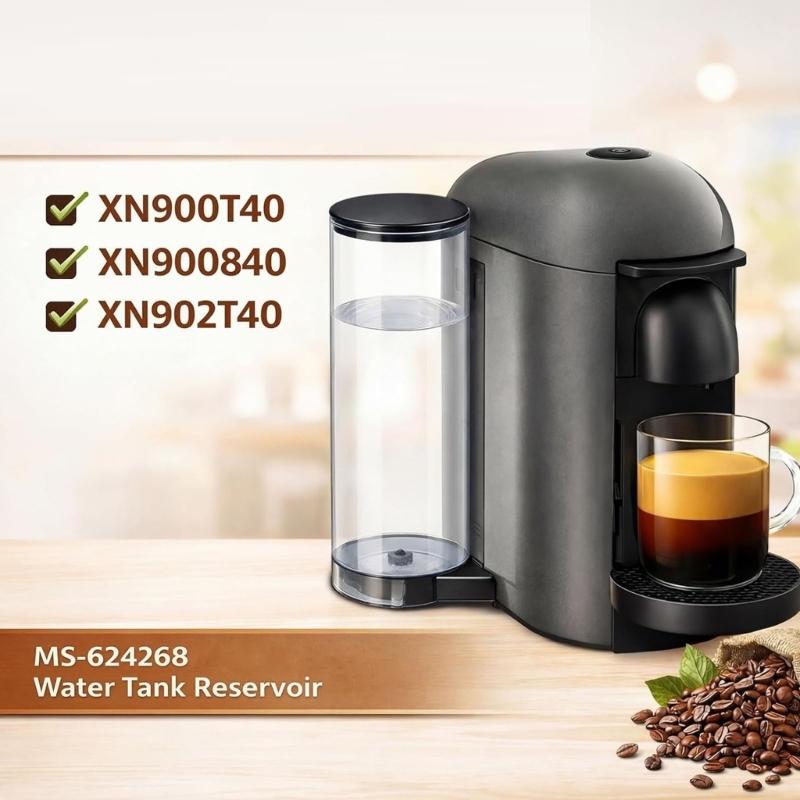 High Capacity 60oz Plastic Reservoir Plastic Coffee Machine Accessories for Coffee Makers XN900T40 XN900840 XN902T40