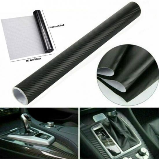 Глянцевая Карбоновая Наклейка на Фару Автомобиля, Задний Фонарь, Тонировочная Виниловая Пленка, Декаль 150 см