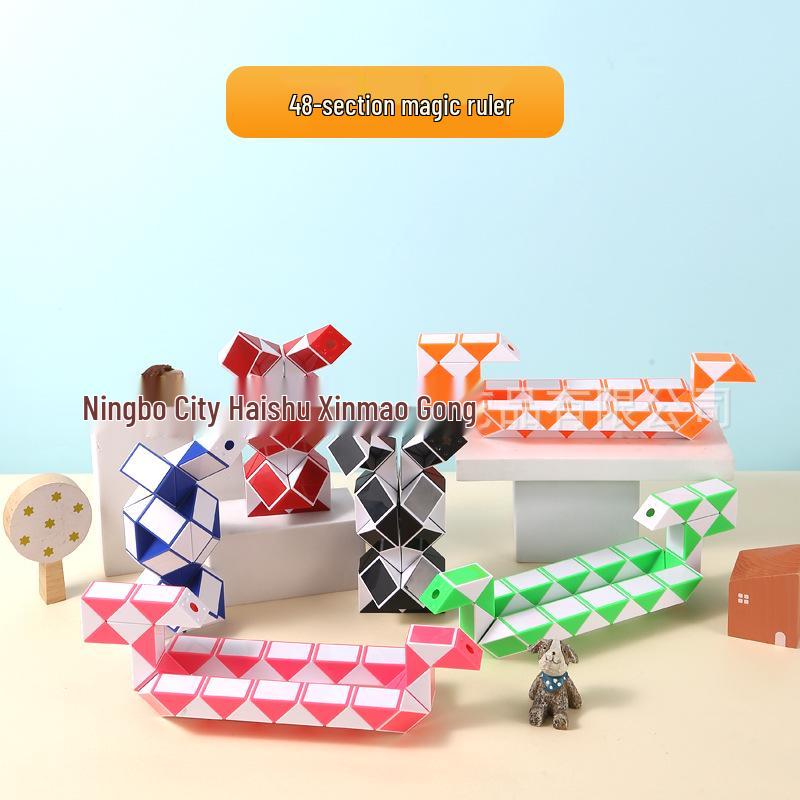 Children's Large Foldable Magic Snake Toy - 24, 36, 48, 72 Sections