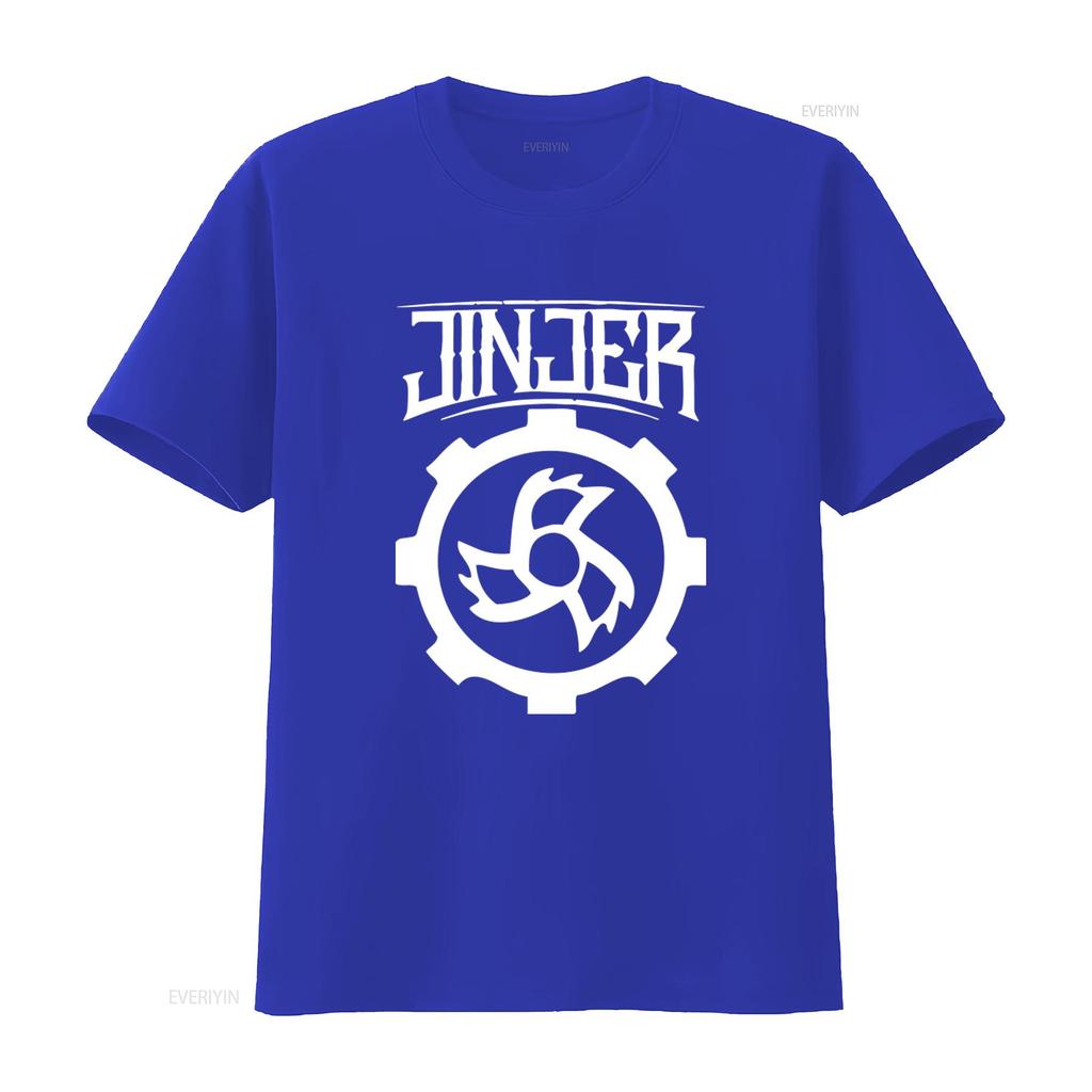 NWT Jinjer Metalcore Progressive Metal Rock Band Music Retro Logo T Shirt S 3XL Long vintage Washed Casual Unisex Stylish