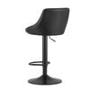 KAST stool - black eco-leather / black base