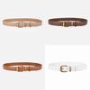 Womens Fashion Leather Belt With Alloy Pin Buckle For Jeans And Dress Attire