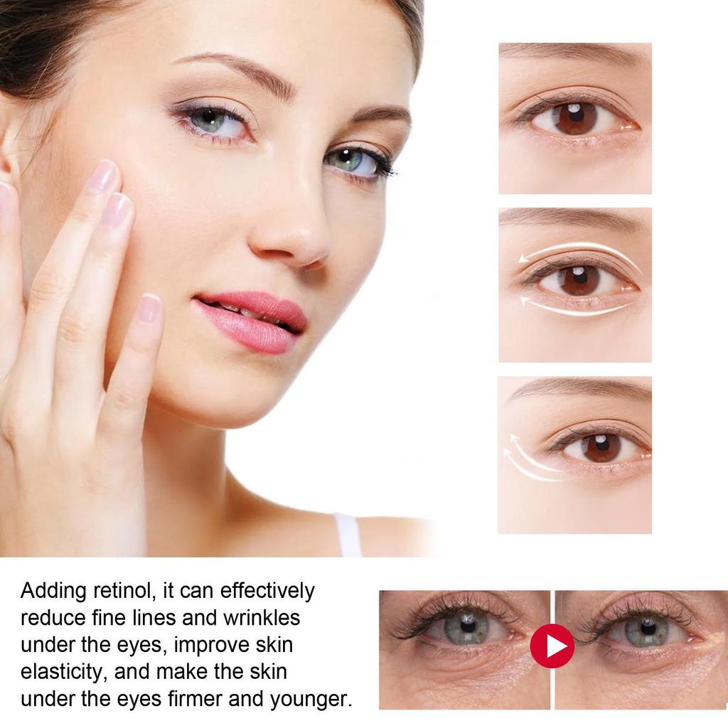 EELHOE  Retinol Eye Stick For Wrinkles Eye Cream Stick Fine Lines Moisturizing Eye Area Care Under Eye Bags Dark Circles Reduction 3g