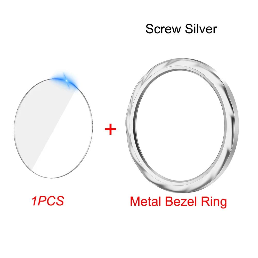 Metal Bezel Ring For Xiaomi Watch S4/S3 Replacement Watch Case Cover For Xiaomi Watch S3 S4 eSIM+Tempered Glass Protective Film